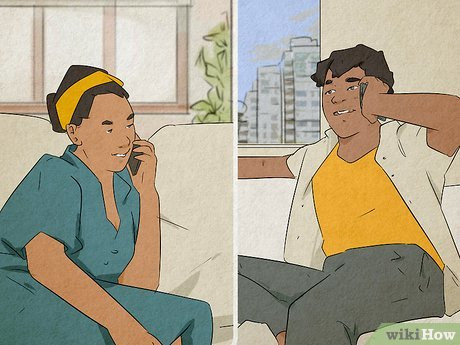 Step 5 Call her when you're feeling sad or down.