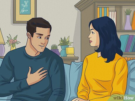 Step 1 Tell your crush how you honestly feel when you’re alone together.