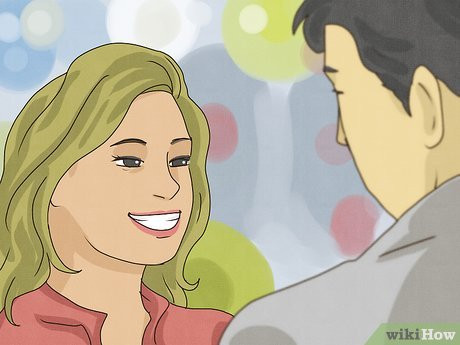 Whenever you see him, catch his eye and grin.