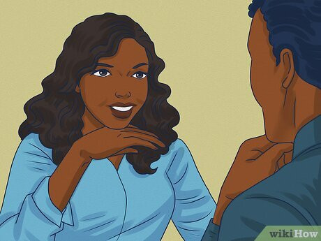 Someone using this method might have open, mirroring body language.