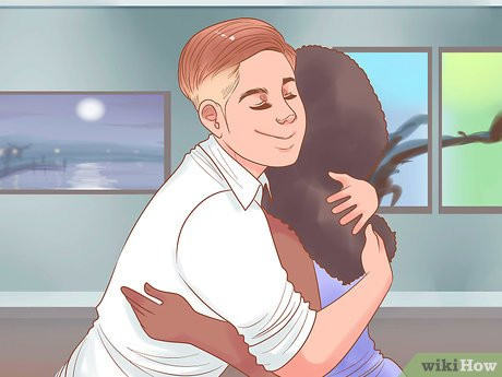 Step 4 Offer a hug or kiss at the end.