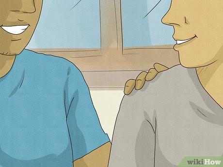 Touch them in a playful, friendly way.