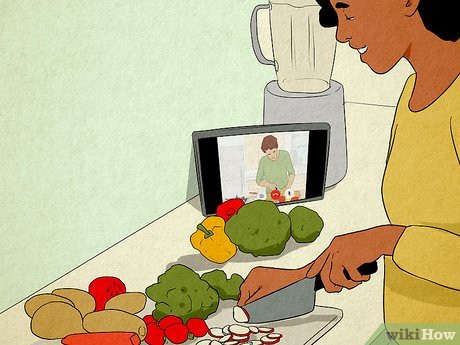 Plan a menu, then prepare a fancy meal while video chatting.