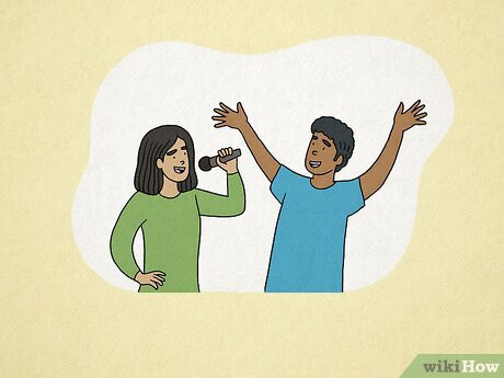 Step 1 Sing karaoke.